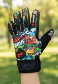 PRORIDER Çocuk Motosiklet & Bisiklet Eldiveni Drive Desenli - Güvenli Sürüş İçin